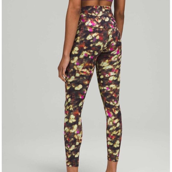 Lululemon Align High-Rise Pant 25" Soft Focus Splatter Green Multi - Picture 5 of 5